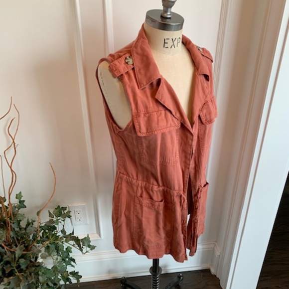 Santuary Jackets & Blazers - Sanctuary Drawstring Tencel Vest